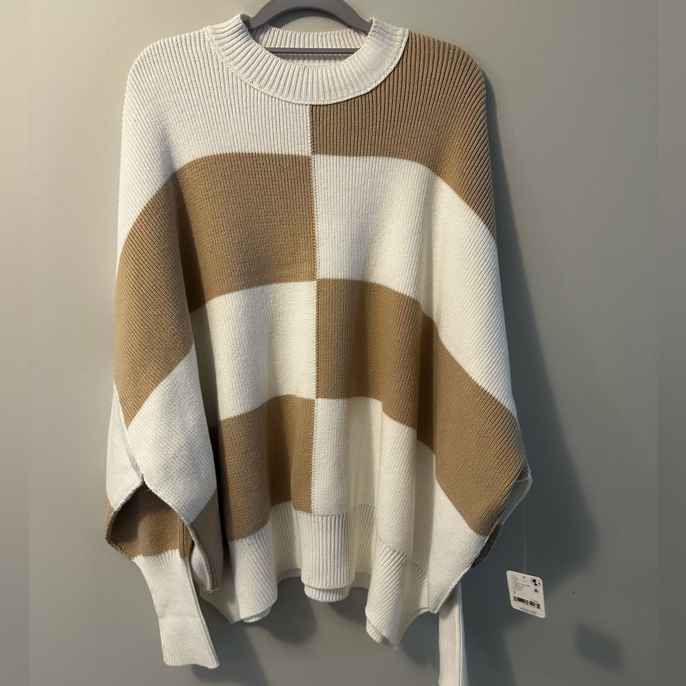 Free People Easy Street Tunic Sweater Oversized Cotton Blend Size Small NWT - Picture 5 of 9